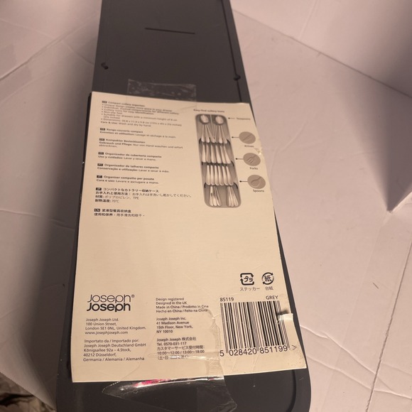 Joseph Joseph 85119 DrawerStore Kitchen Drawer Organizer Tray - Gray - Picture 3 of 5